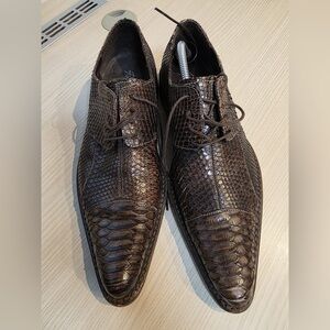 Snake Skin Dark Brown men’s shoes